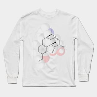 Codeine Molecule Chemistry Long Sleeve T-Shirt